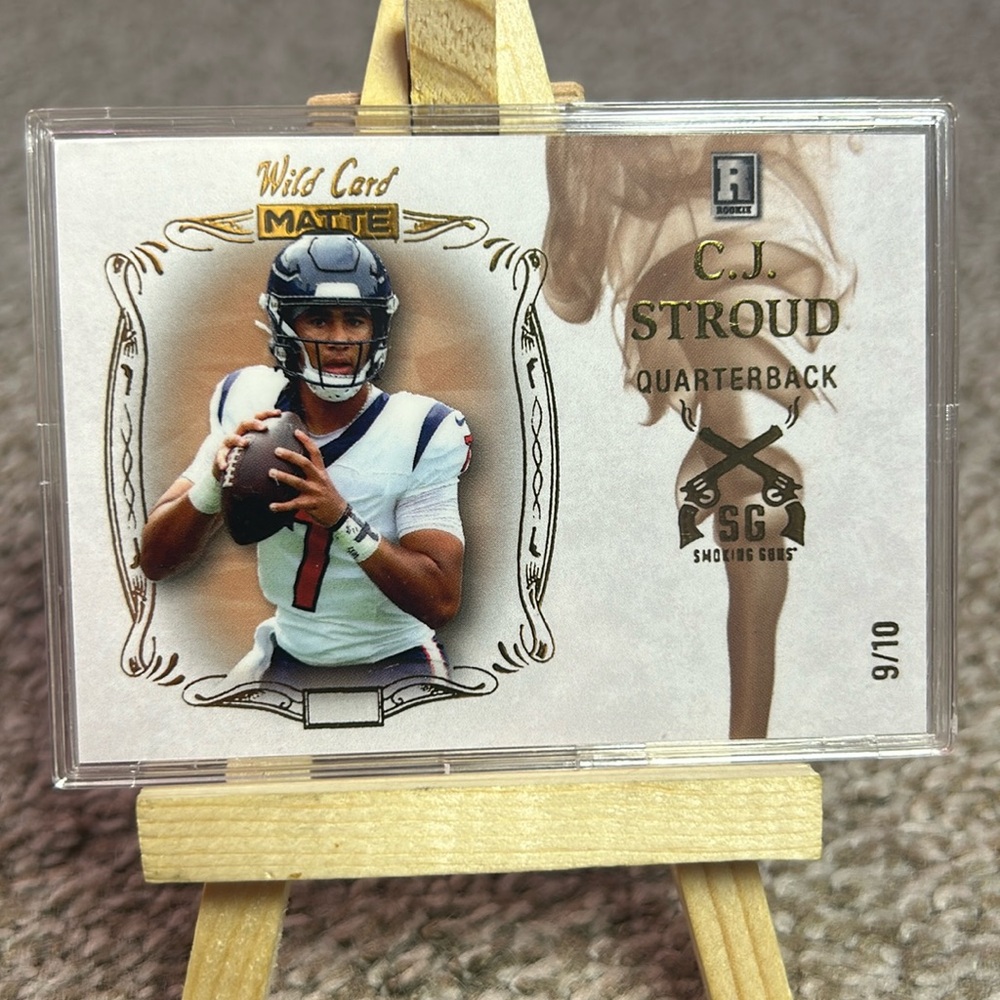 CJ Stroud Wild Card Matte # 9/10 Houston Texans NFL Card #SG-CS